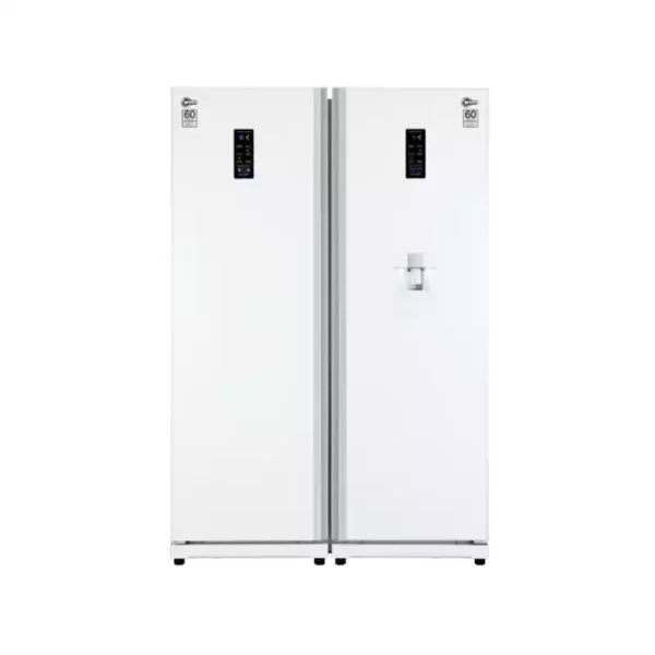عکس اصلی یخچال فریزر دوقلو کلور مدل گلوری پلاس سری 60 استیل