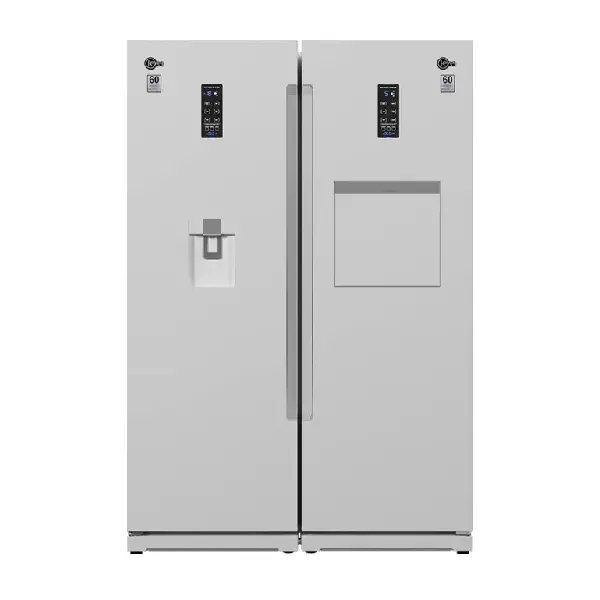 عکس اصلی یخچال فریزر دوقلو کلور مدل روسو پلاس سری 60 استیل