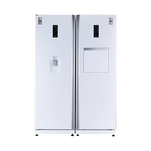 عکس اصلی یخچال فریزر دوقلو کلور مدل گلوری پلاس سری 60 سفید