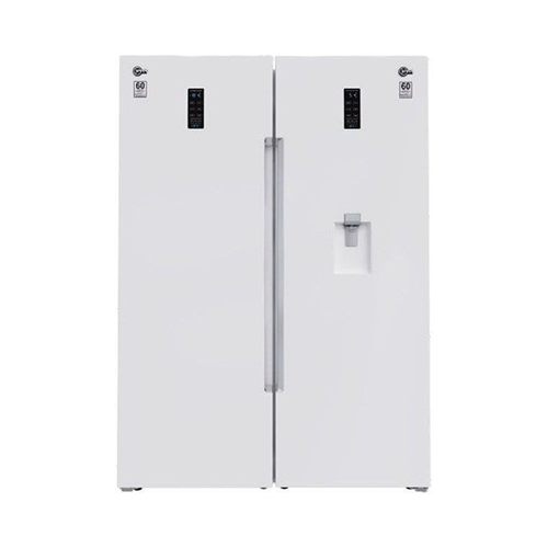 عکس اصلی یخچال فریزر دوقلو کلور مدل روسو آبریز سری ۷۰ رنگ سفید